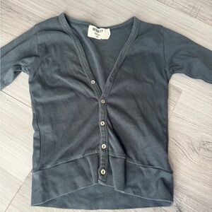 Go Gently Nation organic boys Gray Cardigan Sweater 3t, boys sweater